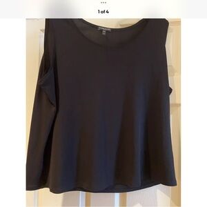 Eileen Fisher Black Silk Tank 3X, Excellent pre owned condition $42.00,List $198